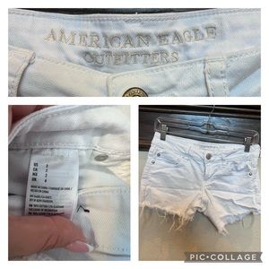 White American eagle shorts size 2